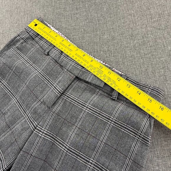 Speechless Plaid Pants Flare Gray Junior 9 Low Rise Office, School, Business Wea - Picture 9 of 14